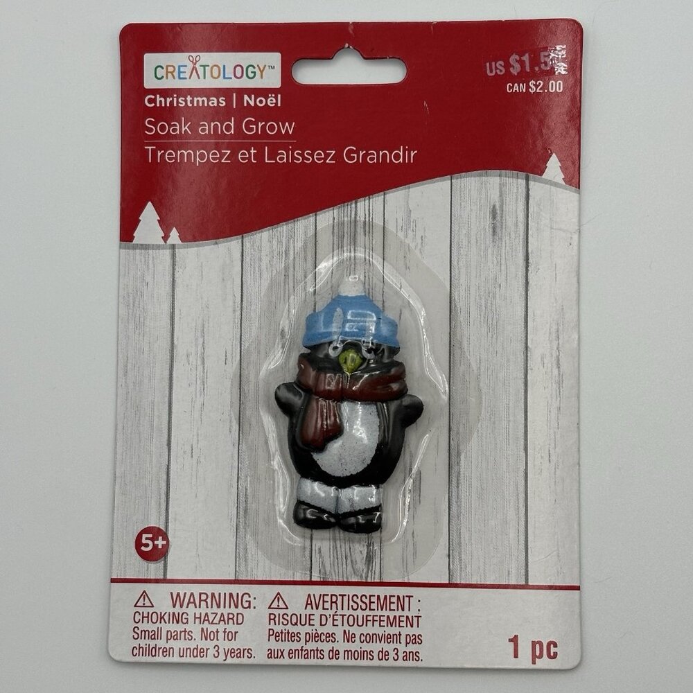 Creatology Christmas Penguin Kids Craft Soak and Grow Toy Grows 5X Size in Water